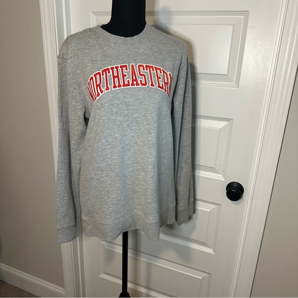 Northeastern University Fanatics Sweatshirt Adult Medium Gray Champion Crewneck - Picture 1 of 7